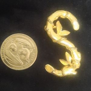 Vintage Sarah Coventry "S" initial Pin Brooch